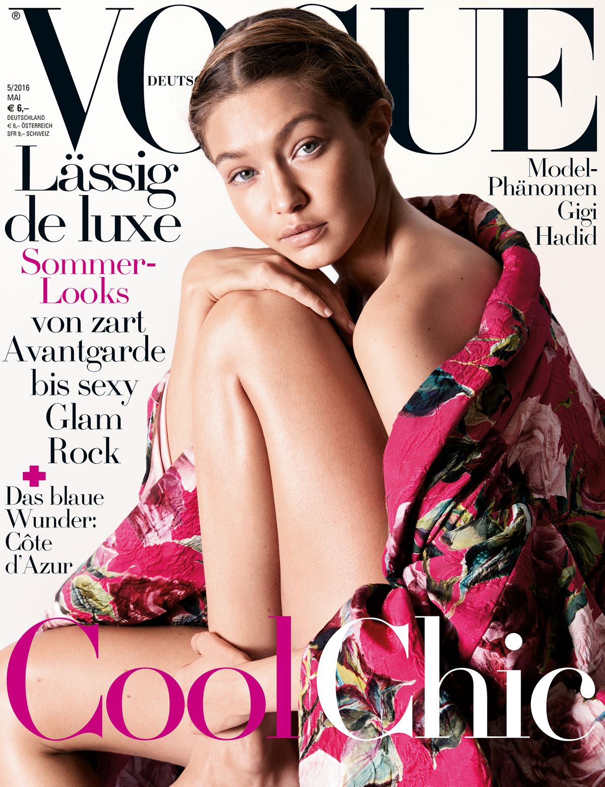 Gigi Hadid ziert das Cover der Vogue