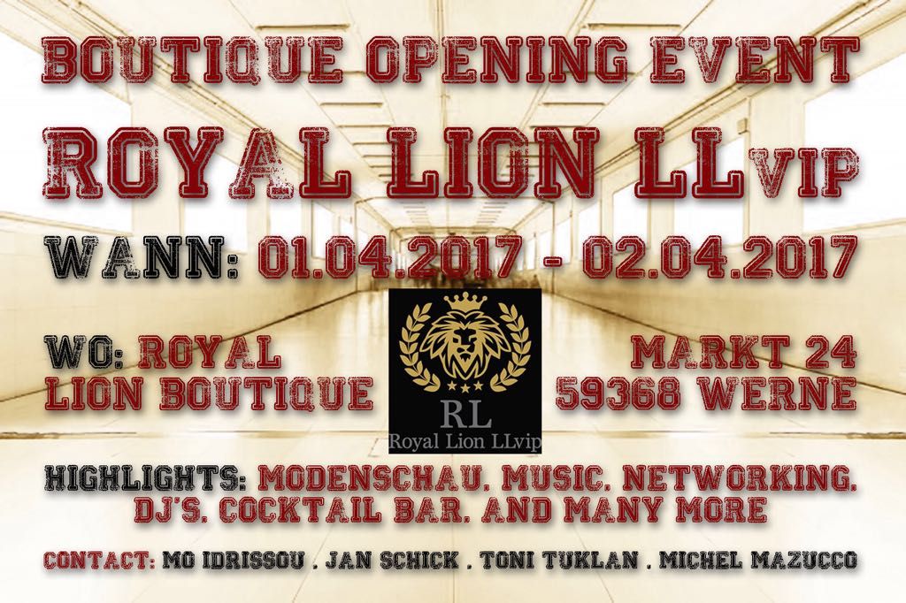 Boutique Opening: Royal Lion LLvip
