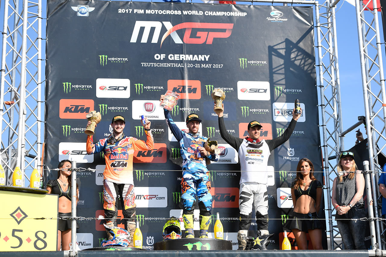 Fiat Professional Markenbotschafter Tony Cairoli gewinnt den deutschen Lauf zur Motocross-WM