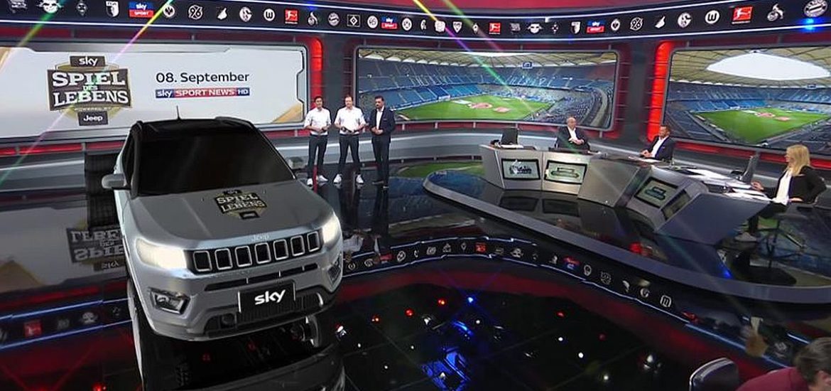 Erstmals in Europa: Jeep Compass debütiert als Augmented Reality bei Sky Media