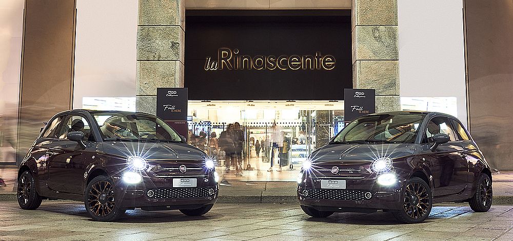 Neuer Fiat 500 Collezione auf dem Laufsteg in Mailand