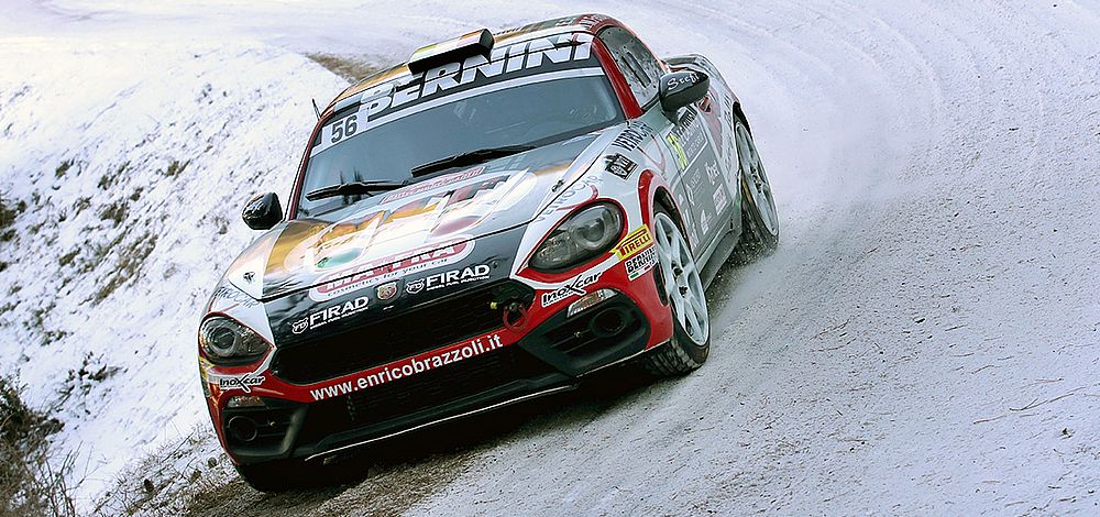 Saisonstart geglückt: Abarth gewinnt die FIA R-GT-Wertung bei der Rallye Monte Carlo