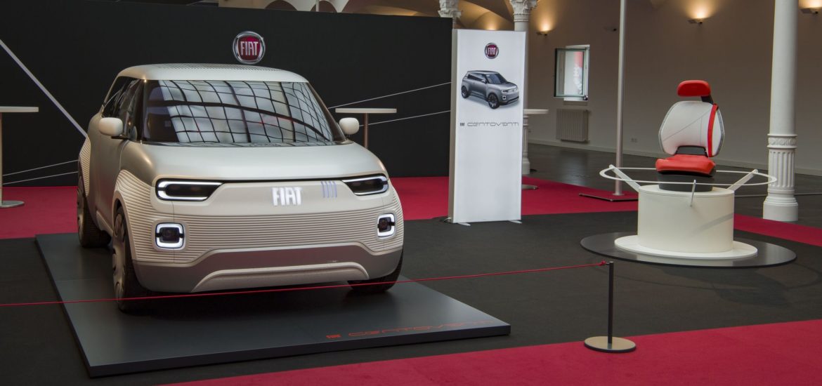 FCA-Chefdesigner Klaus Busse stellt das Fiat Concept Centoventi vor