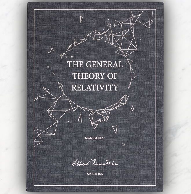 Als limitiertes Buch: Die "Allgemeine Relativitätstheorie" von Albert Einstein