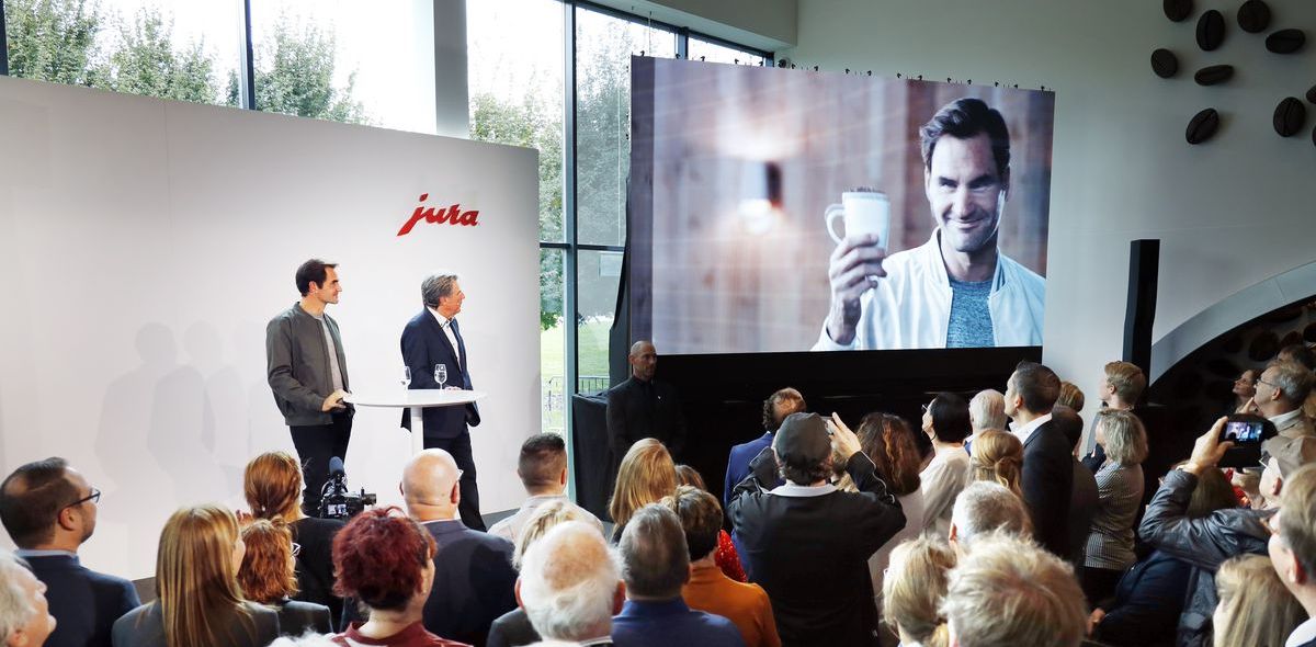 Jura: Launch des lebensechten 3D-Ebenbilds von Roger Federer
