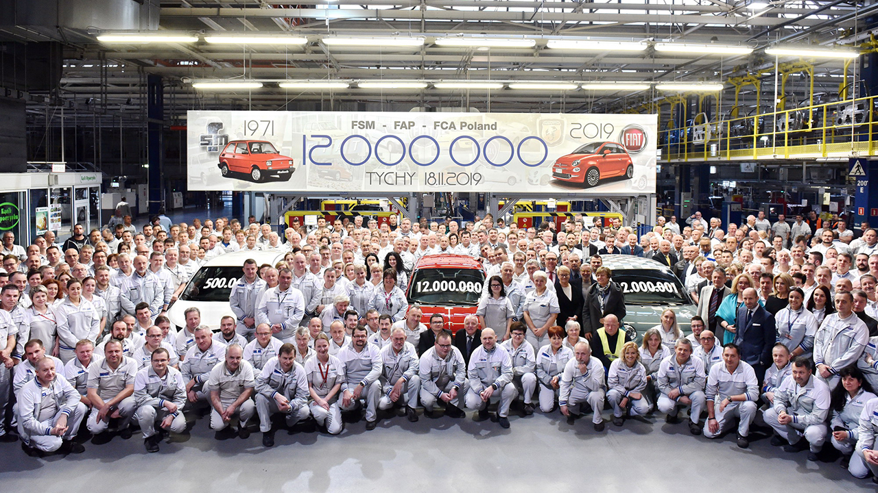 FCA Werk Tychy feiert Produktion von 12 Millionen Fahrzeugen