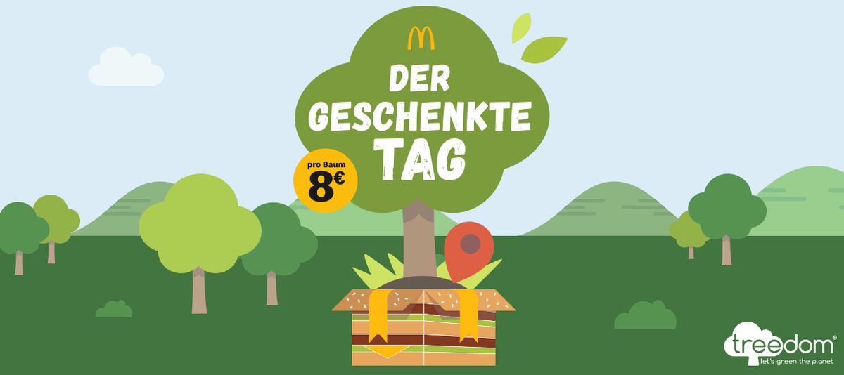 Treedom: McDonald’s verschenkt Werbezeit