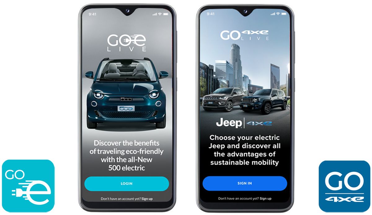 Neue App GOe simuliert Fahrten mit den neuen Elektro- und Hybrid-Fahrzeugmodellen von Fiat Chrysler Automobiles