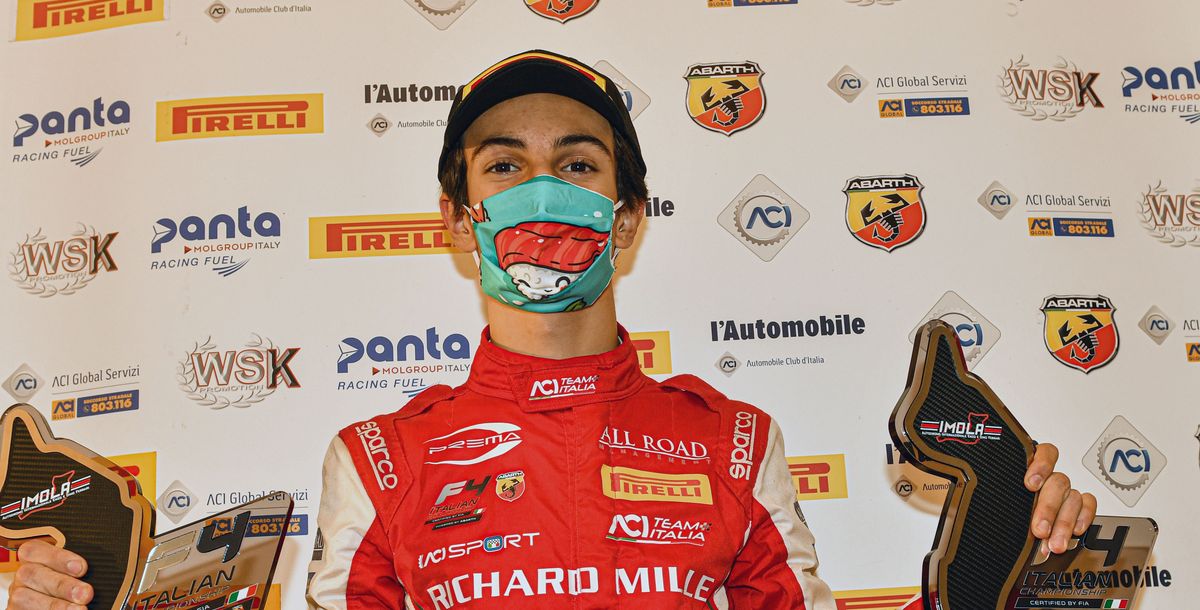 Gabriele Minì ist neuer Champion der italienischen Formel 4 powered by Abarth