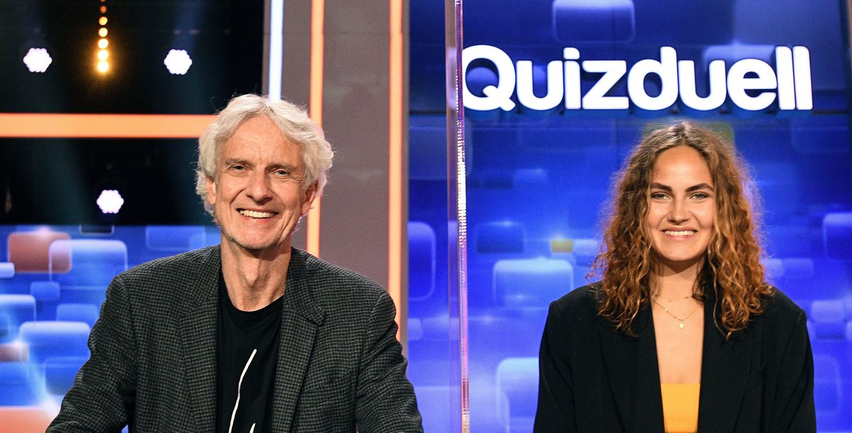 Elena und Mathieu Carrière beim Quizduell-Olymp