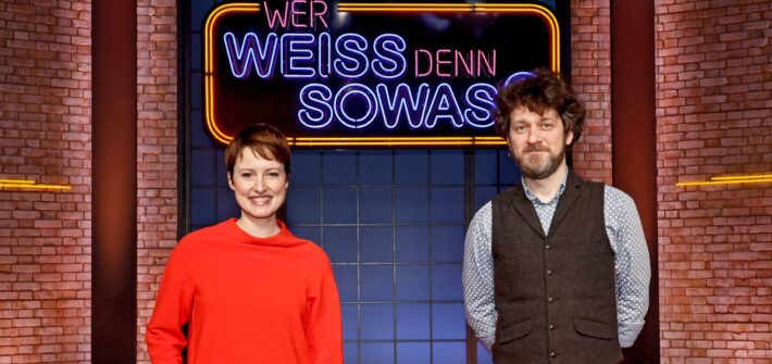 Wanda Perdelwitz und Sven Fricke bei "Wer weiß denn sowas?"