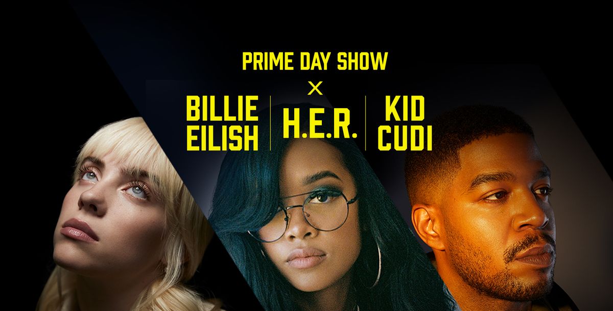 Amazon: Prime Day Show mit Billie Eilish, H.E.R. und Kid Cudi