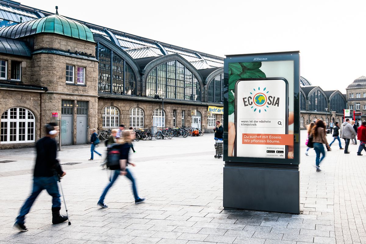 Out of Home Media: Ecosia in Hamburg.