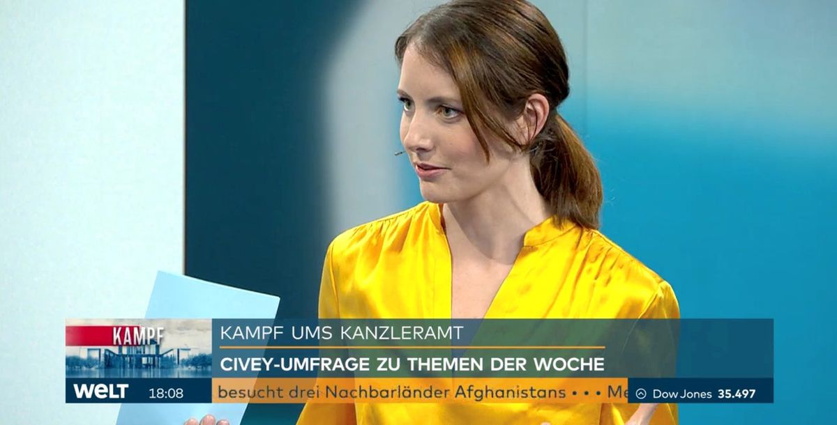 Civey-Gründerin Janina Mütze analysiert Wahlen bei "Welt"