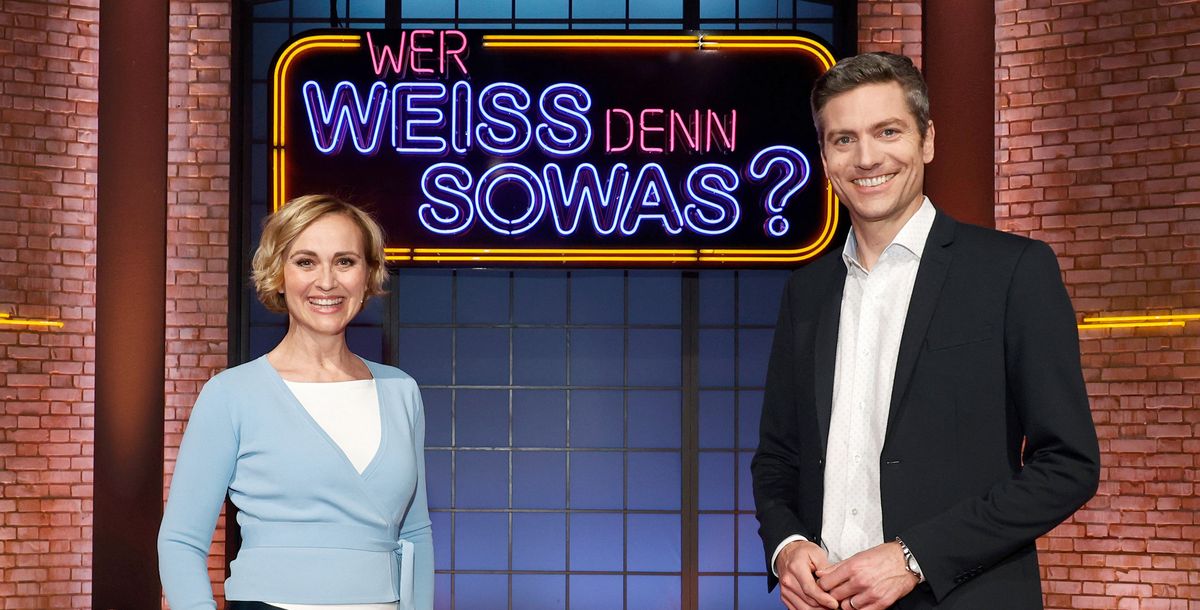 News im Quiz: Caren Miosga und Ingo Zamperoni bei "Wer weiß denn sowas?"