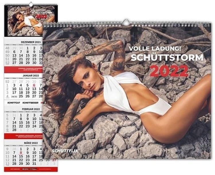 Sophia Thomalla shootet wieder für den Schüttflix Kalender