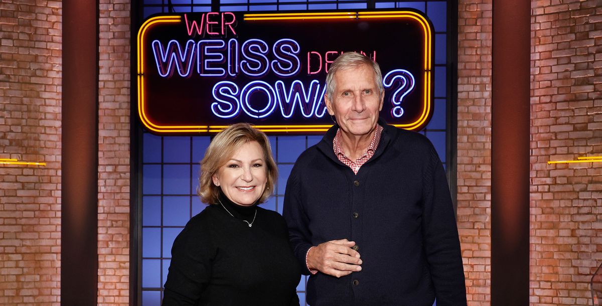 Sabine Christiansen und Ulrich Wickert bei "Wer weiß denn sowas?"