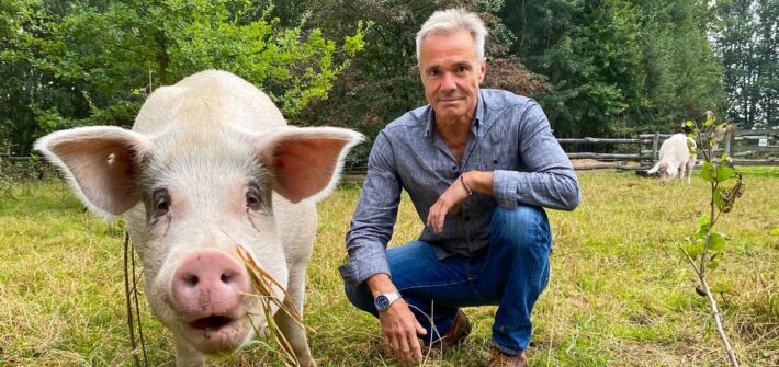 Doku: Hannes Jaenicke im Einsatz für das Schwein