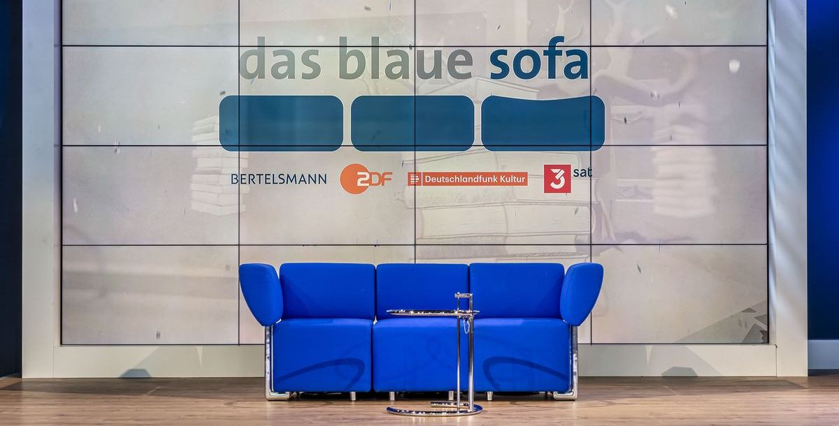 Buchmesse Frankfurt - das "Blaue Sofa" ist wieder da