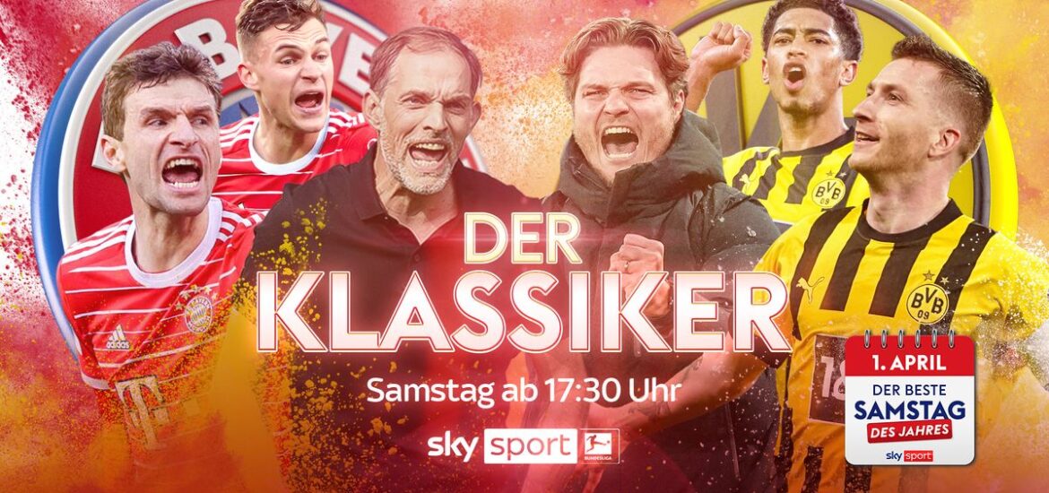 Der Klassiker - Bayern München vs. Borussia Dortmund live im TV