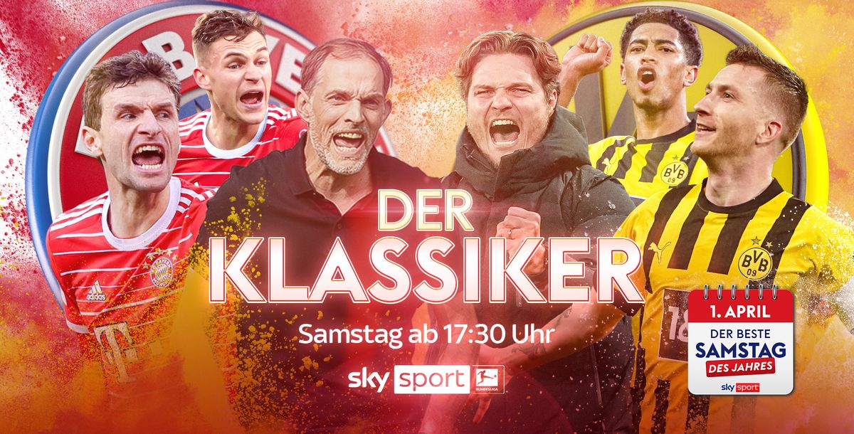 Der Klassiker - Bayern München vs. Borussia Dortmund live im TV