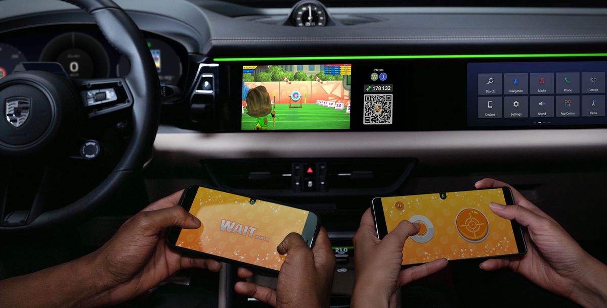 AirConsole bringt In-Car-Gaming in den neuen Porsche Macan
