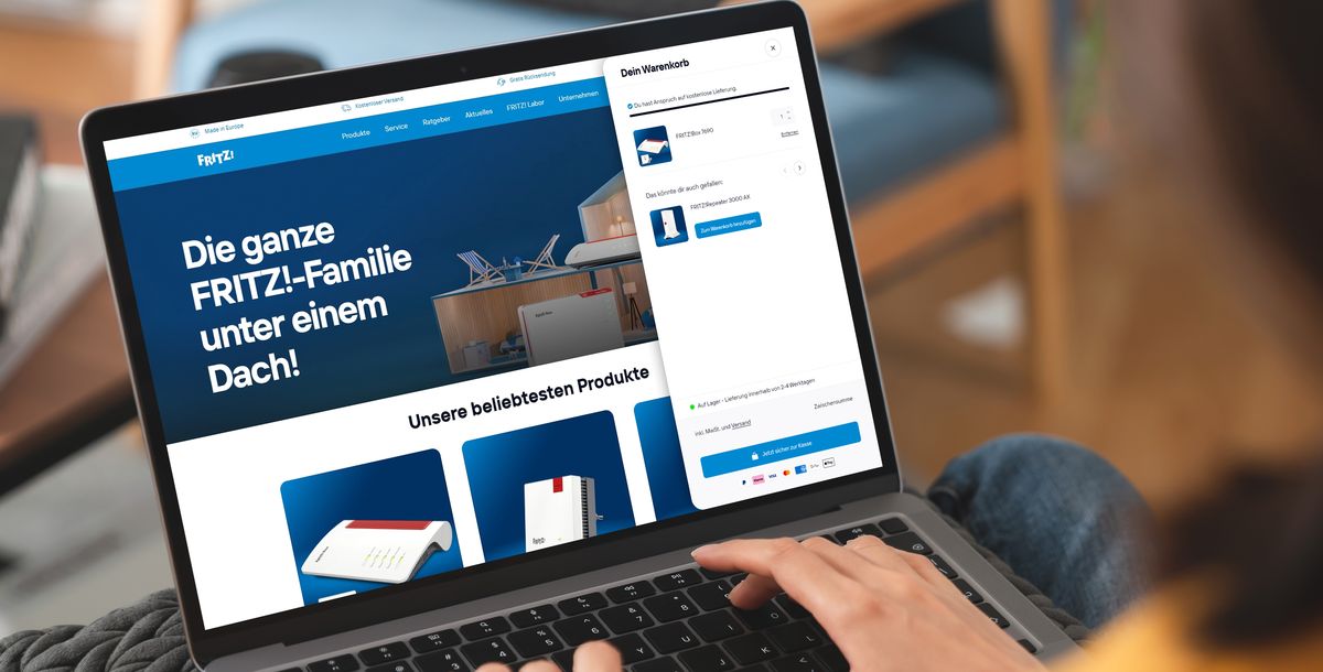 „Fritz!“ startet eigenen Online-Shop