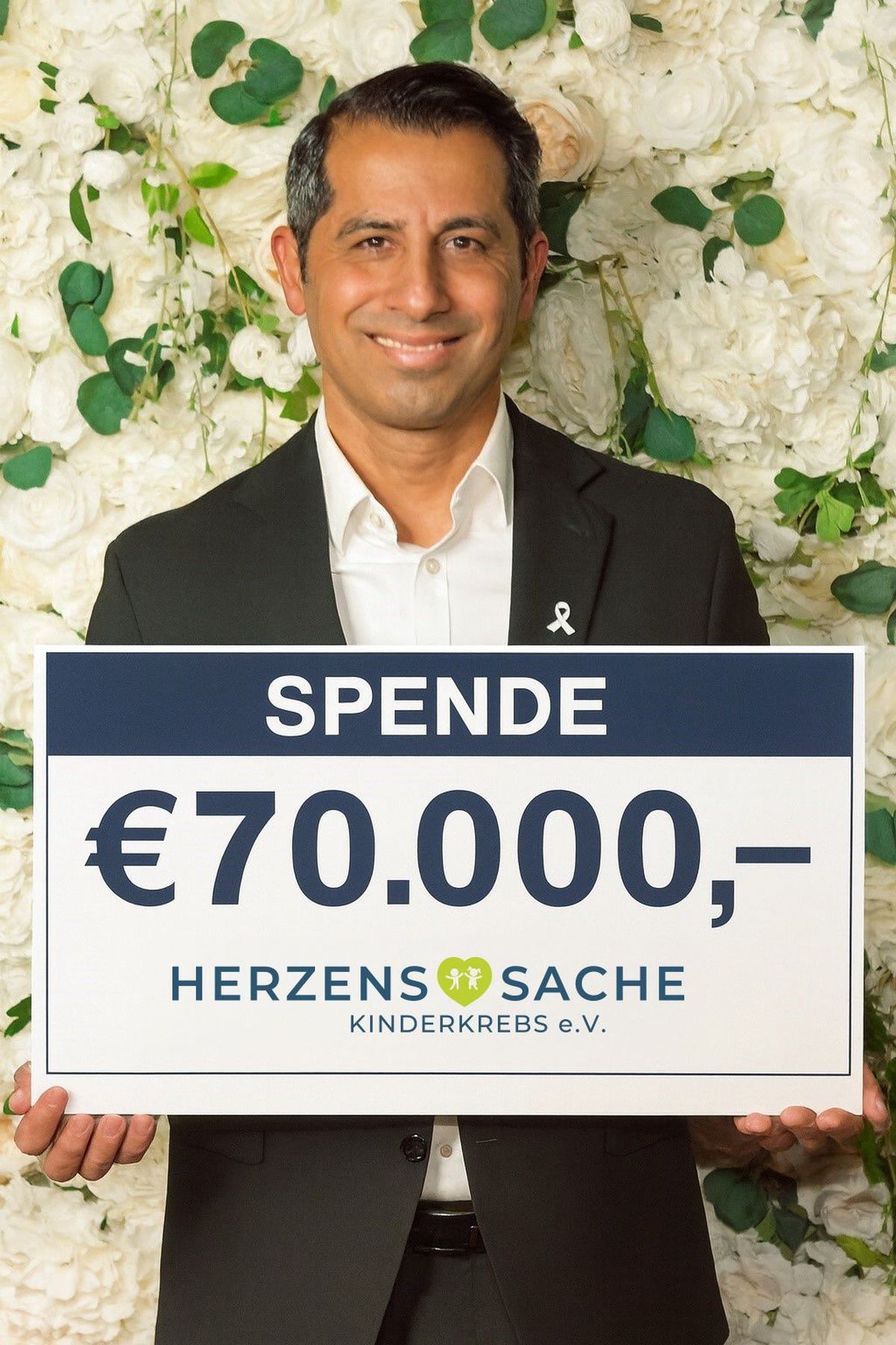 Sharam Honarbakhsh - 70.000 Euro für krebskranke Kinder