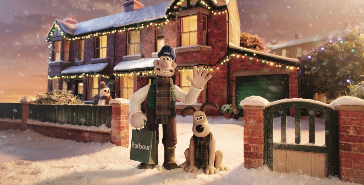 Barbour Weihnachtskampagne 2025 mit Wallace & Gromit