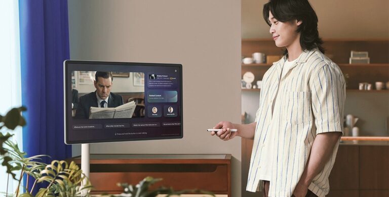 Samsung Movingstyle - rollbarer 27-Zoll-Smart-TV