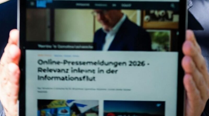 Online-Pressemeldungen 2026 - Relevanz in der Informationsflut