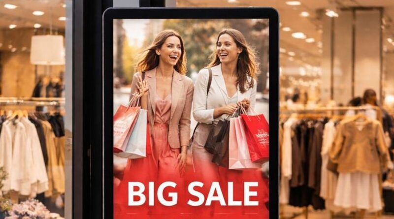 Wie und wo man einen digitalen Aufsteller am besten platziert