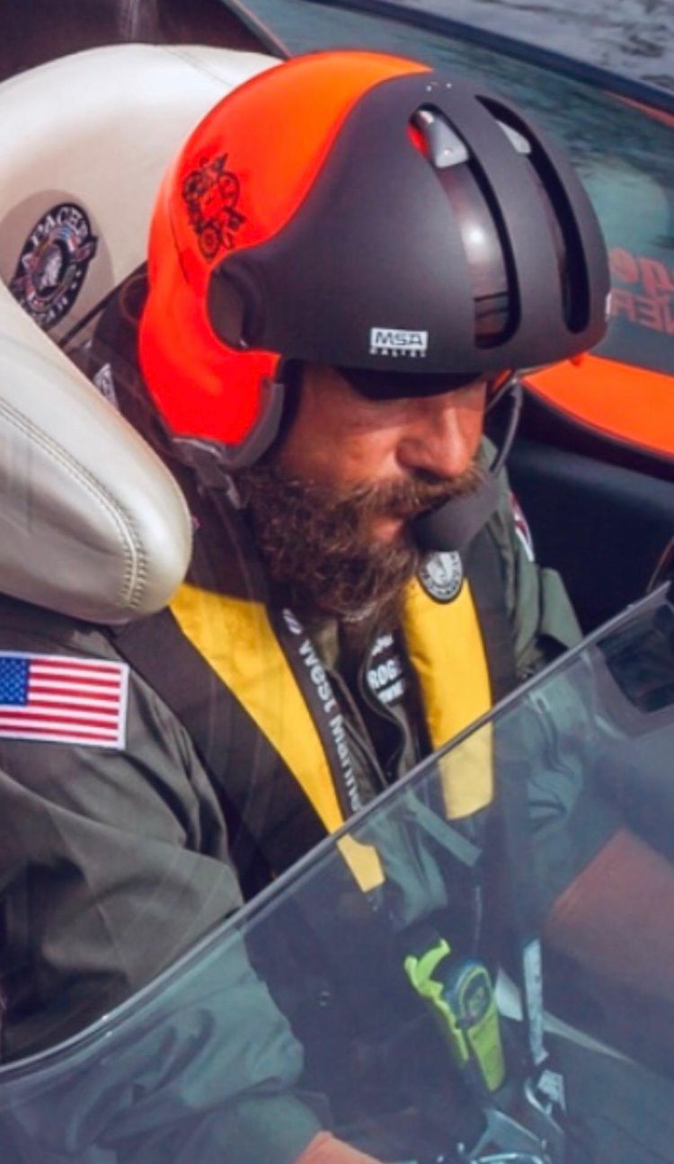 Roger Klüh bei der Rekordfahrt.