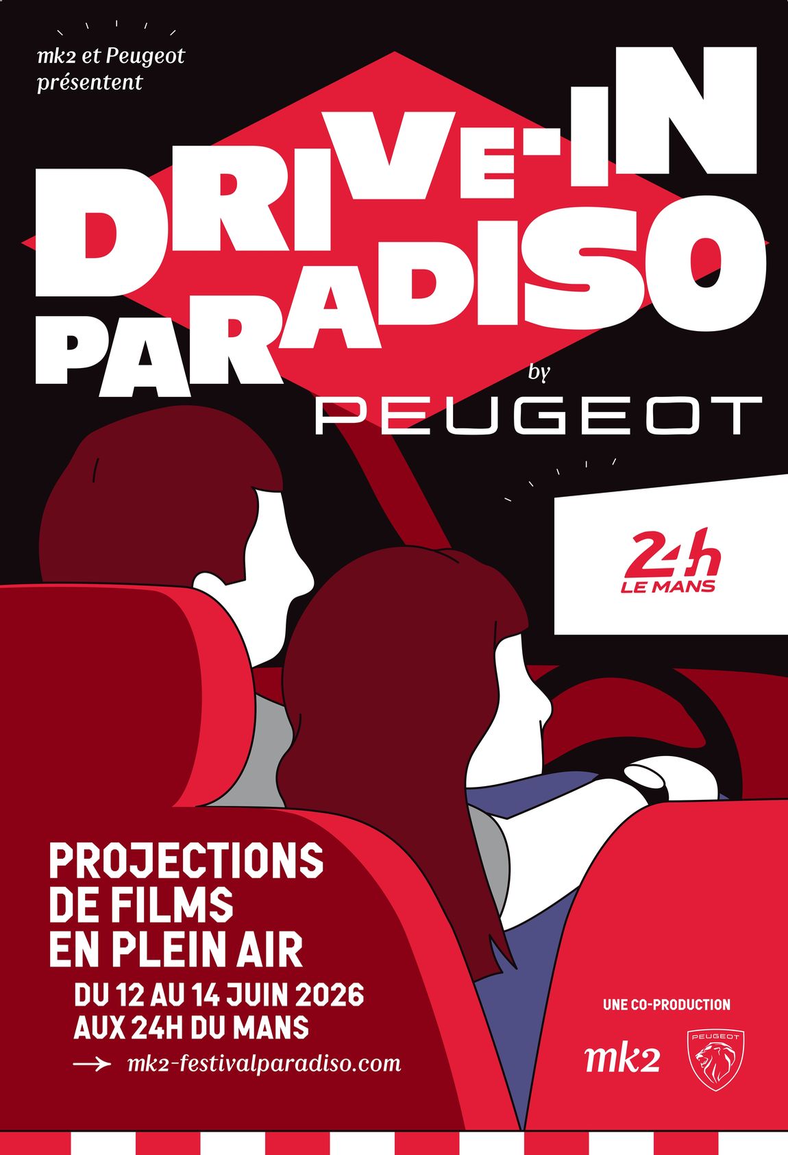 Peugeot mit Open-Air-Kino beim 24 Stunden Rennen von Le Mans 2026
